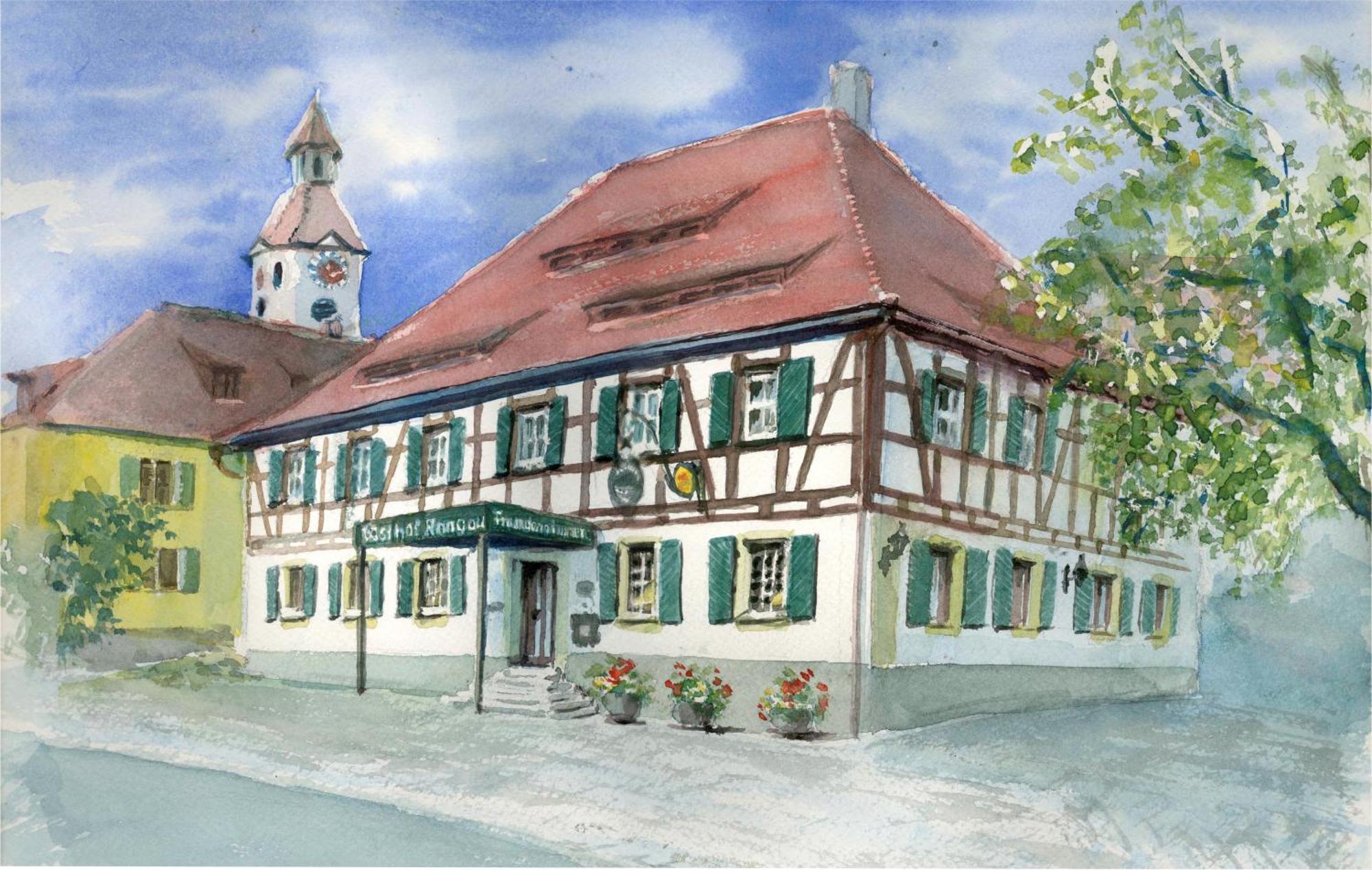 Landhotel Rangau Gasthof & Brennerei Markt Erlbach Dış mekan fotoğraf